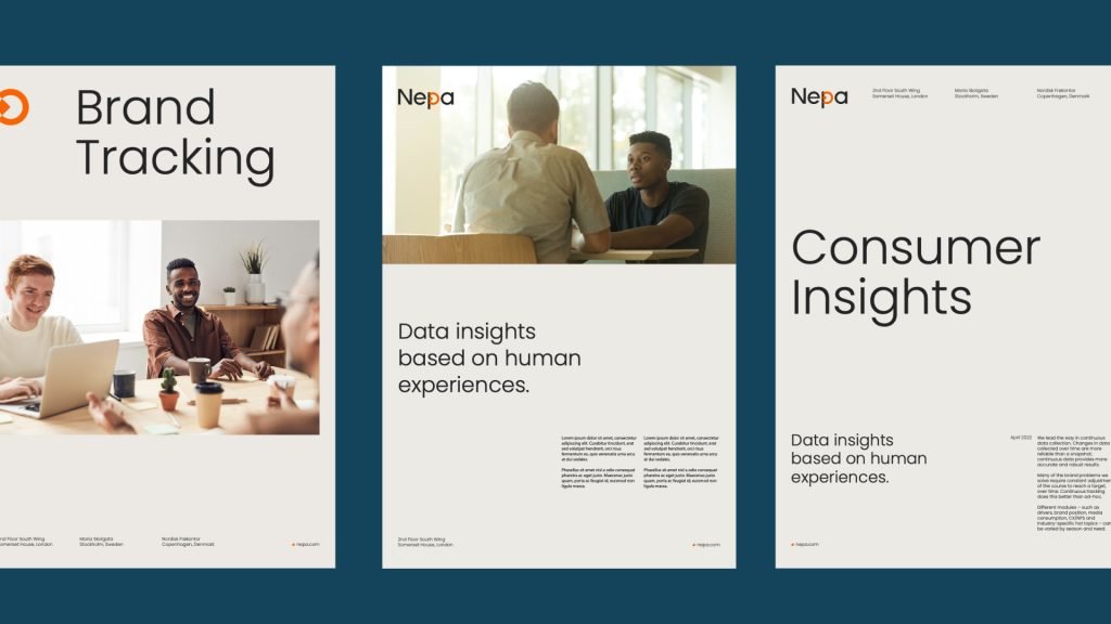 NEPA visual identity document design