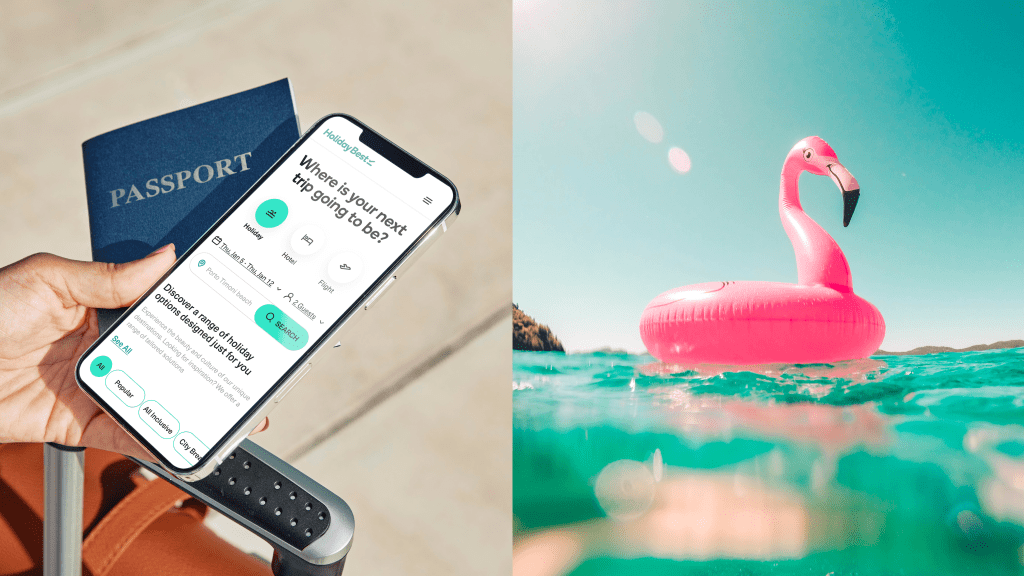 Holiday best visual identity iphone with inflatable