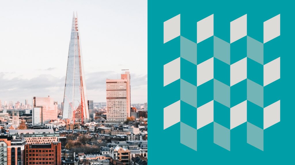 NEPA visual identity logo with London skyline